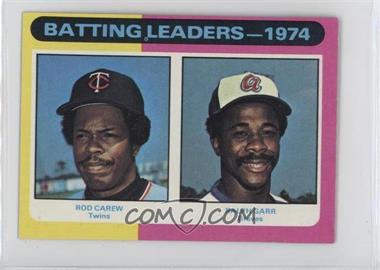 1975 Topps - [Base] - Minis #306 - League Leaders - Rod Carew, Ralph Garr
