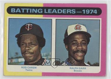 1975 Topps - [Base] - Minis #306 - League Leaders - Rod Carew, Ralph Garr