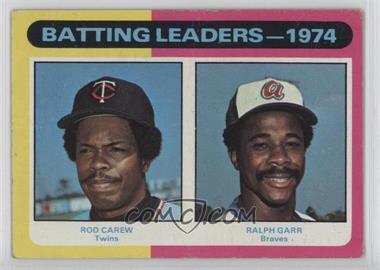 1975 Topps - [Base] - Minis #306 - League Leaders - Rod Carew, Ralph Garr [Poor to Fair]