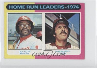 1975 Topps - [Base] - Minis #307 - League Leaders - Dick Allen, Mike Schmidt