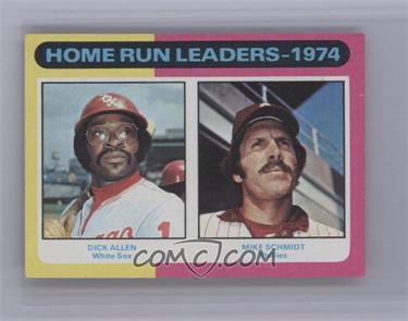 1975 Topps - [Base] - Minis #307 - League Leaders - Dick Allen, Mike Schmidt [COMC RCR Near Mint‑Mint]