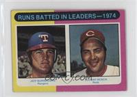 League Leaders - Jeff Burroughs, Johnny Bench [Good to VG‑EX]