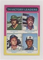 League Leaders - Fergie Jenkins, Phil Niekro, Andy Messersmith, Catfish Hunter