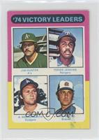 League Leaders - Fergie Jenkins, Phil Niekro, Andy Messersmith, Catfish Hunter