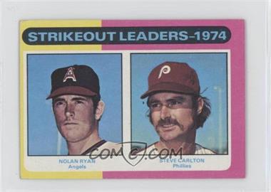 1975 Topps - [Base] - Minis #312 - League Leaders - Nolan Ryan, Steve Carlton