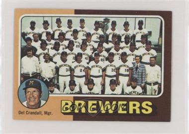 1975 Topps - [Base] - Minis #384 - Team Checklist - Milwaukee Brewers Team, Del Crandall
