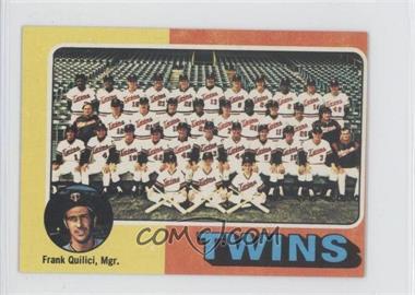 1975 Topps - [Base] - Minis #443 - Team Checklist - Minnesota Twins Team, Frank Quilici