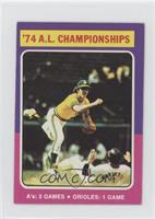 1974 A.L. Championships [Good to VG‑EX]