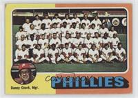 Team Checklist - Philadelphia Phillies Team, Danny Ozark [Poor to Fai…