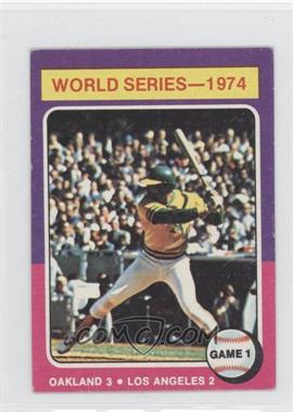 1975 Topps - [Base] - Minis #461 - World Series - 1974 - Reggie Jackson