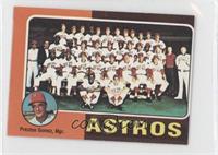 Team Checklist - Houston Astros Team, Preston Gomez