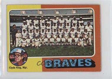 1975 Topps - [Base] - Minis #589 - Team Checklist - Atlanta Braves Team, Clyde King