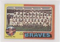 Team Checklist - Atlanta Braves Team, Clyde King [Good to VG‑EX]