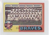 Team Checklist - Atlanta Braves Team, Clyde King