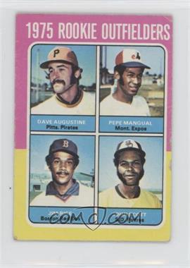 1975 Topps - [Base] - Minis #616 - 1975 Rookie Outfielders - Dave Augustine, Pepe Mangual, Jim Rice, John Scott [Good to VG‑EX]