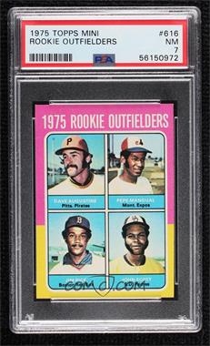 1975 Topps - [Base] - Minis #616 - 1975 Rookie Outfielders - Dave Augustine, Pepe Mangual, Jim Rice, John Scott [PSA 7 NM]