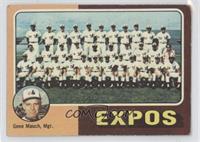 Team Checklist - Montreal Expos Team, Gene Mauch [Good to VG‑EX]