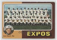 Team Checklist - Montreal Expos Team, Gene Mauch [Good to VG‑EX]