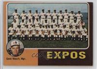 Team Checklist - Montreal Expos Team, Gene Mauch [Good to VG‑EX]