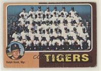 Team Checklist - Detroit Tigers Team, Ralph Houk [Good to VG‑EX]
