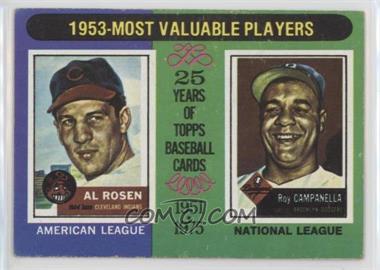 1975 Topps - [Base] #191 - Most Valuable Players - Al Rosen, Roy Campanella