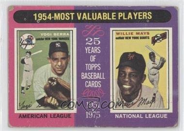 1975 Topps - [Base] #192 - Most Valuable Players - Yogi Berra, Willie Mays [Good to VG‑EX]