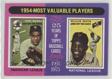 1975 Topps - [Base] #192 - Most Valuable Players - Yogi Berra, Willie Mays [Poor to Fair]