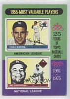 Most Valuable Players - Yogi Berra, Roy Campanella (Campanella has on a Los Ang…