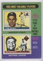 Most Valuable Players - Yogi Berra, Roy Campanella (Campanella has on a Los Ang…