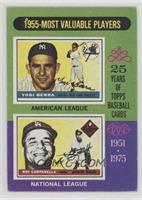 Most Valuable Players - Yogi Berra, Roy Campanella (Campanella has on a Los Ang…