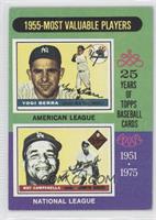 Most Valuable Players - Yogi Berra, Roy Campanella (Campanella has on a Los Ang…