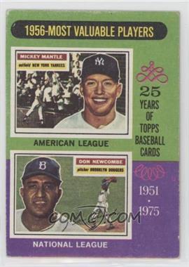 1975 Topps - [Base] #194 - Most Valuable Players - Mickey Mantle, Don Newcombe