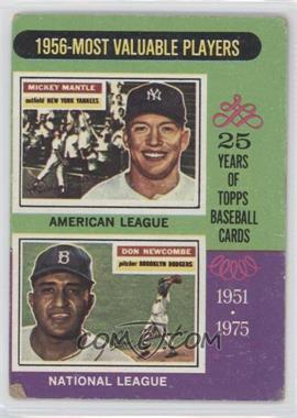 1975 Topps - [Base] #194 - Most Valuable Players - Mickey Mantle, Don Newcombe [Poor to Fair]
