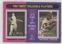 Most Valuable Players - Mickey Mantle, Hank Aaron [Good to VG‑E…