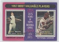 Most Valuable Players - Mickey Mantle, Hank Aaron [Noted]