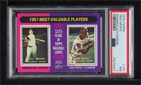 Most Valuable Players - Mickey Mantle, Hank Aaron [PSA 7 NM]