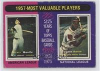 Most Valuable Players - Mickey Mantle, Hank Aaron [Poor to Fair]