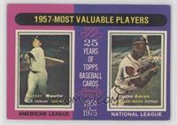 Most Valuable Players - Mickey Mantle, Hank Aaron [Good to VG‑E…