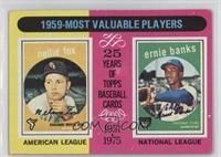 Most Valuable Players - Nellie Fox, Ernie Banks [COMC RCR Poor]
