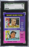 Most Valuable Players - Roger Maris, Dick Groat [SGC 84 NM 7]