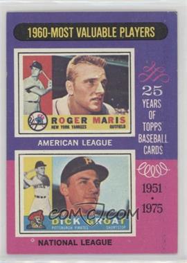 1975 Topps - [Base] #198 - Most Valuable Players - Roger Maris, Dick Groat