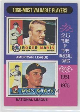 1975 Topps - [Base] #198 - Most Valuable Players - Roger Maris, Dick Groat