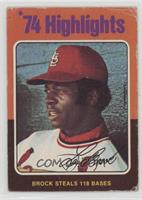 '74 Highlights - Lou Brock [Poor to Fair]