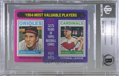 1975 Topps - [Base] #202 - Most Valuable Players - Brooks Robinson, Ken Boyer [BAS Authentic]