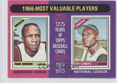 1975 Topps - [Base] #204 - Most Valuable Players - Frank Robinson, Roberto Clemente