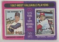 Most Valuable Players - Carl Yastrzemski, Orlando Cepeda [Poor to Fai…