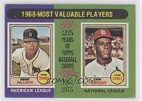 Most Valuable Players - Denny McLain, Bob Gibson [Good to VG‑EX]