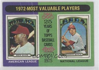 1975 Topps - [Base] #210 - Most Valuable Players - Dick Allen, Johnny Bench [Good to VG‑EX]
