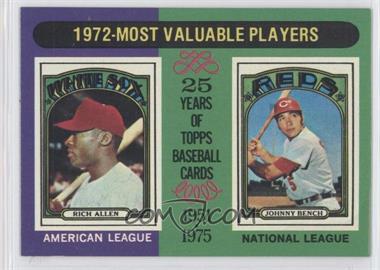 1975 Topps - [Base] #210 - Most Valuable Players - Dick Allen, Johnny Bench