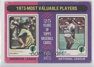 1975 Topps - [Base] #211 - Most Valuable Players - Reggie Jackson, Pete Rose